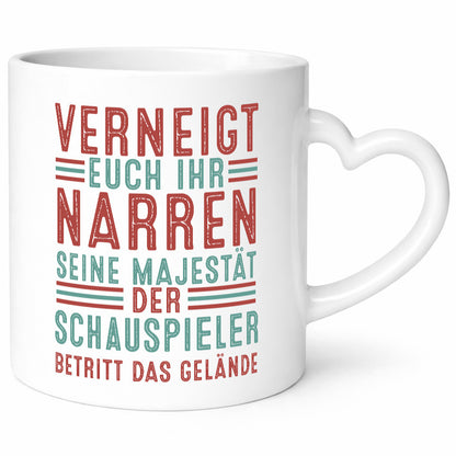 Verneigt euch: Schauspieler | Theater lustig Humor Geschenkidee Geschenk Tasse