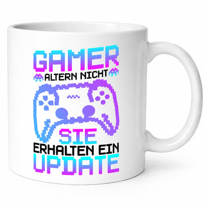 Gamer Altern nicht sie Updaten | Zocker Humor Geschenkidee Tasse