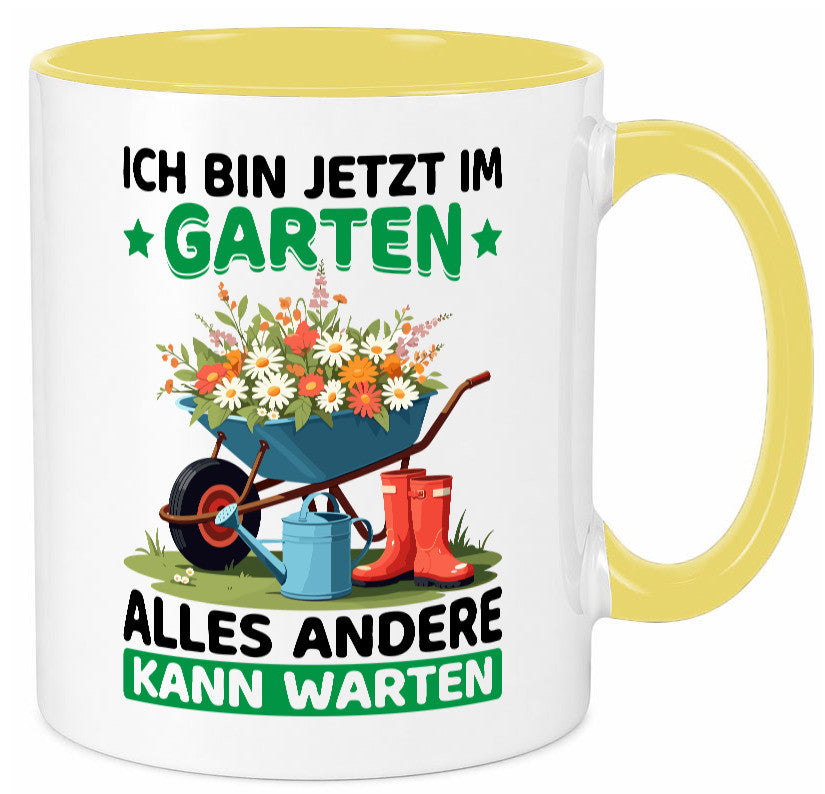 Im Garten alles andere kann warten | Gärtner Gartenarbeit Geschenk Arbeit
