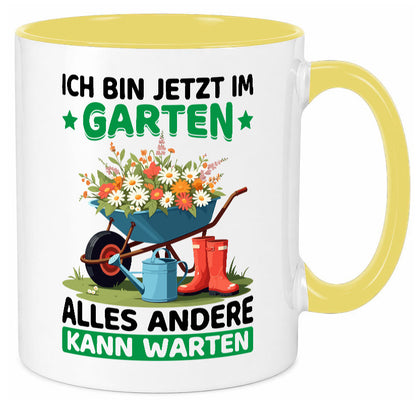 Im Garten alles andere kann warten | Gärtner Gartenarbeit Geschenk Arbeit