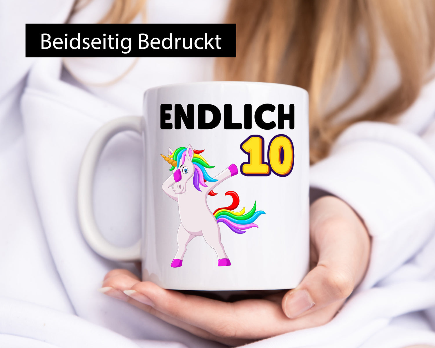 10. Geburtstag | endlich 10 Jahre Einhorn Mädchen lustig Geschenkidee Geschenk