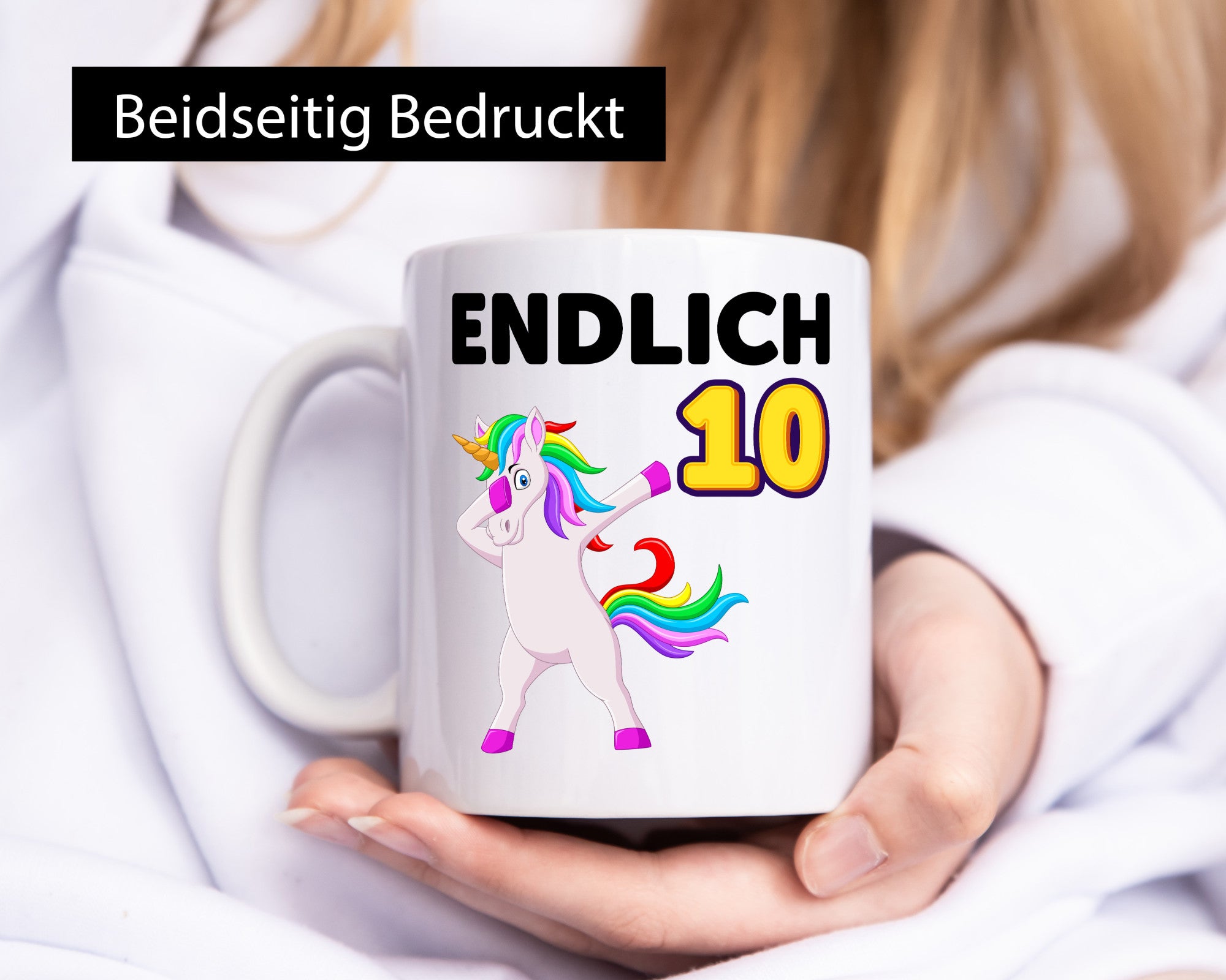 10. Geburtstag | endlich 10 Jahre Einhorn Mädchen lustig Geschenkidee Geschenk