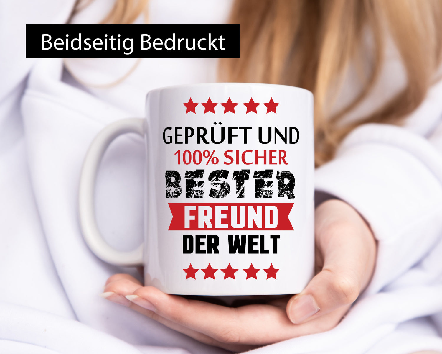 Geprüft &amp; Sicher bester Freund | Freundschaft lustiger Spruch Geschenk Humor