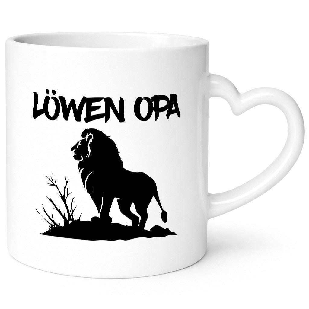 Löwen Opa | Löwe Wildtiere lustiger Spruch Geschenk Familie Geschenkidee Tasse