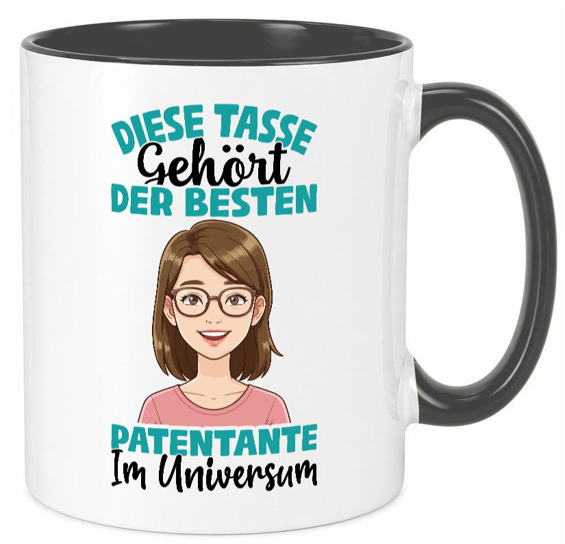 Im Universum: Patentante | Beste Tante Geschenk Humor Geschenkidee lustiger Tasse