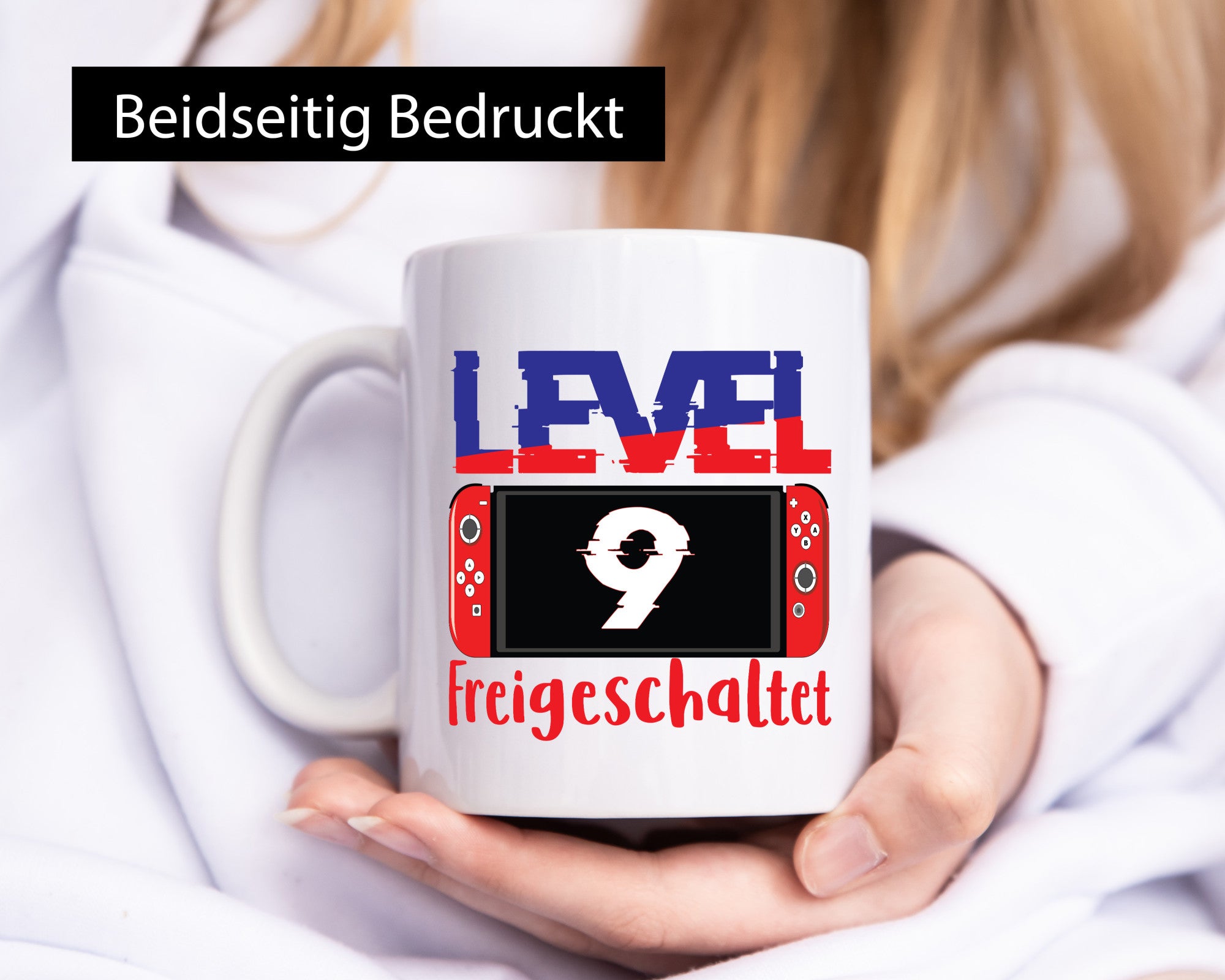 Level 9 Freigeschaltet | 9. Geburtstag Zocker Gamer Humor Geschenkidee Tasse