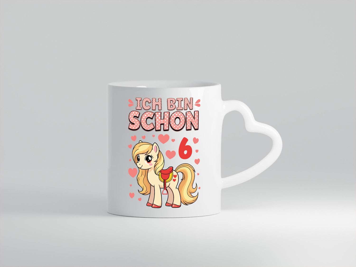 6. Geburtstag | 6 Jahre Mädchen Reiten Pony Geschenkidee Humor Tasse