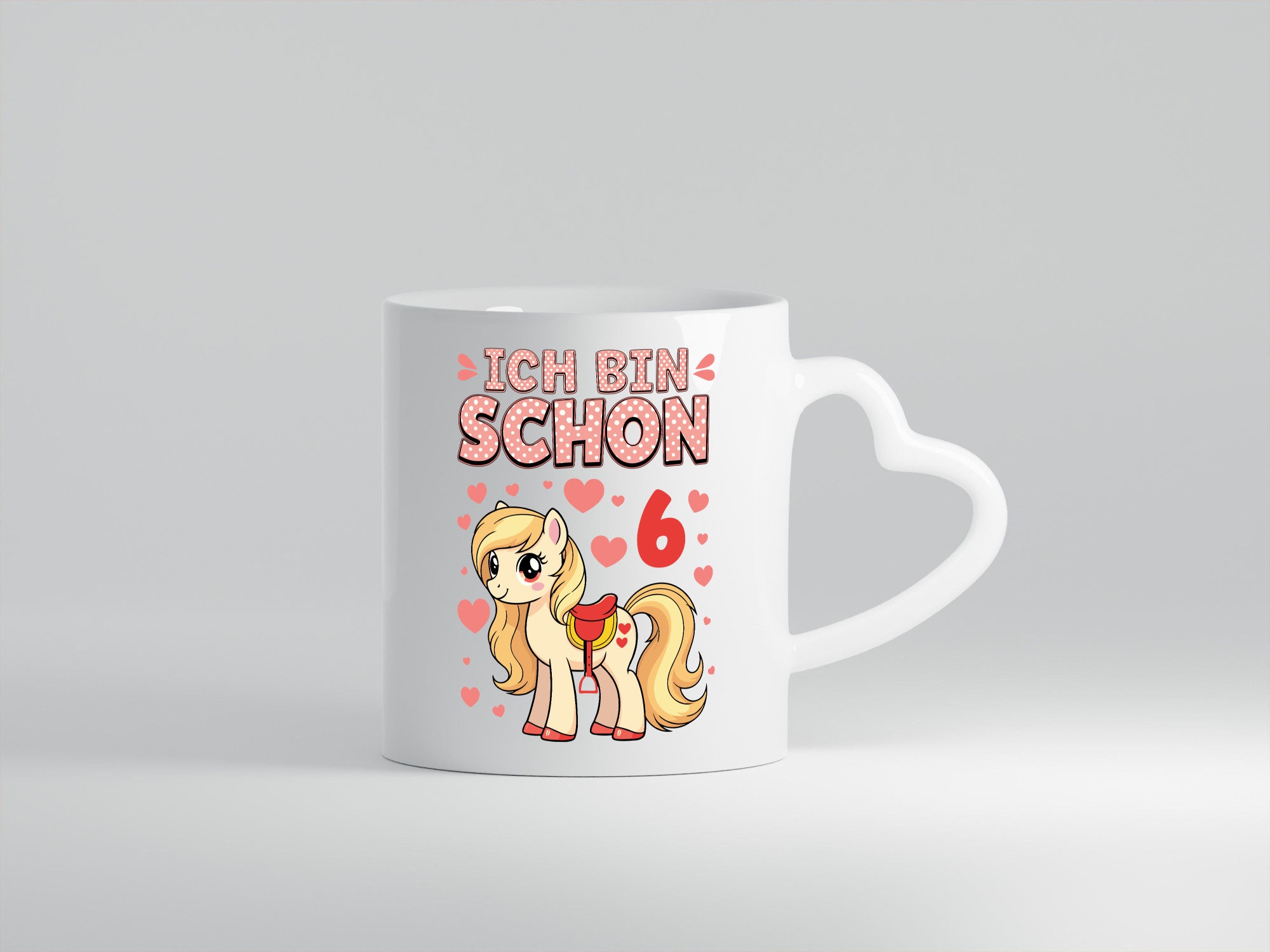 6. Geburtstag | 6 Jahre Mädchen Reiten Pony Geschenkidee Humor Tasse