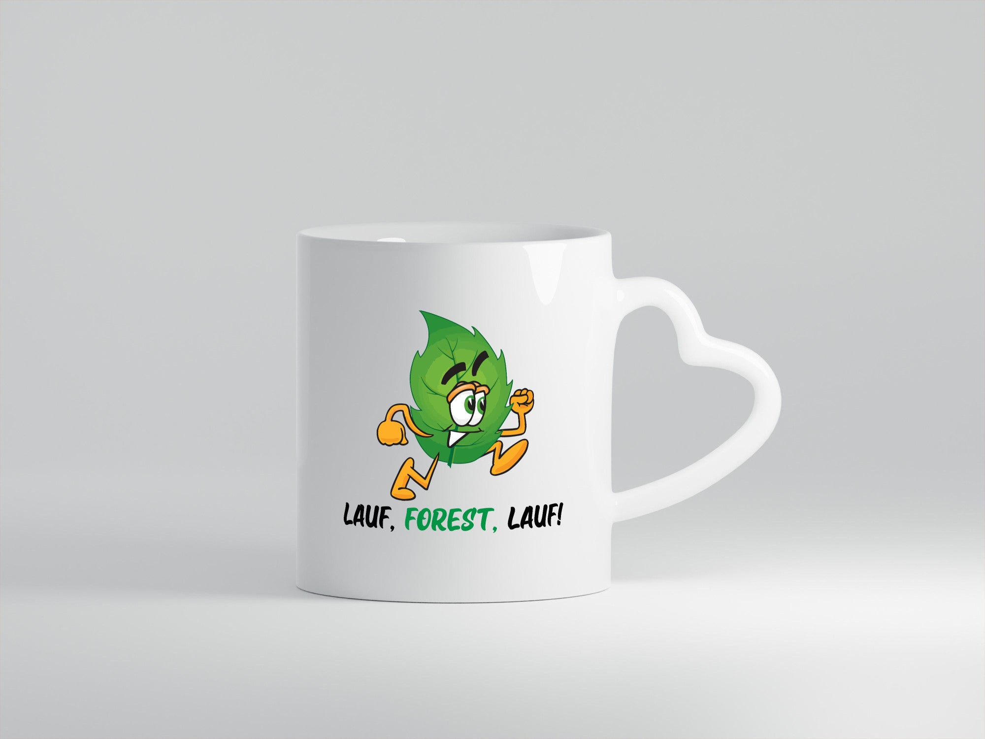 Lauf Forest | rennendes Blat Geschenk Humor Geschenkidee lustiger Spruch Tasse