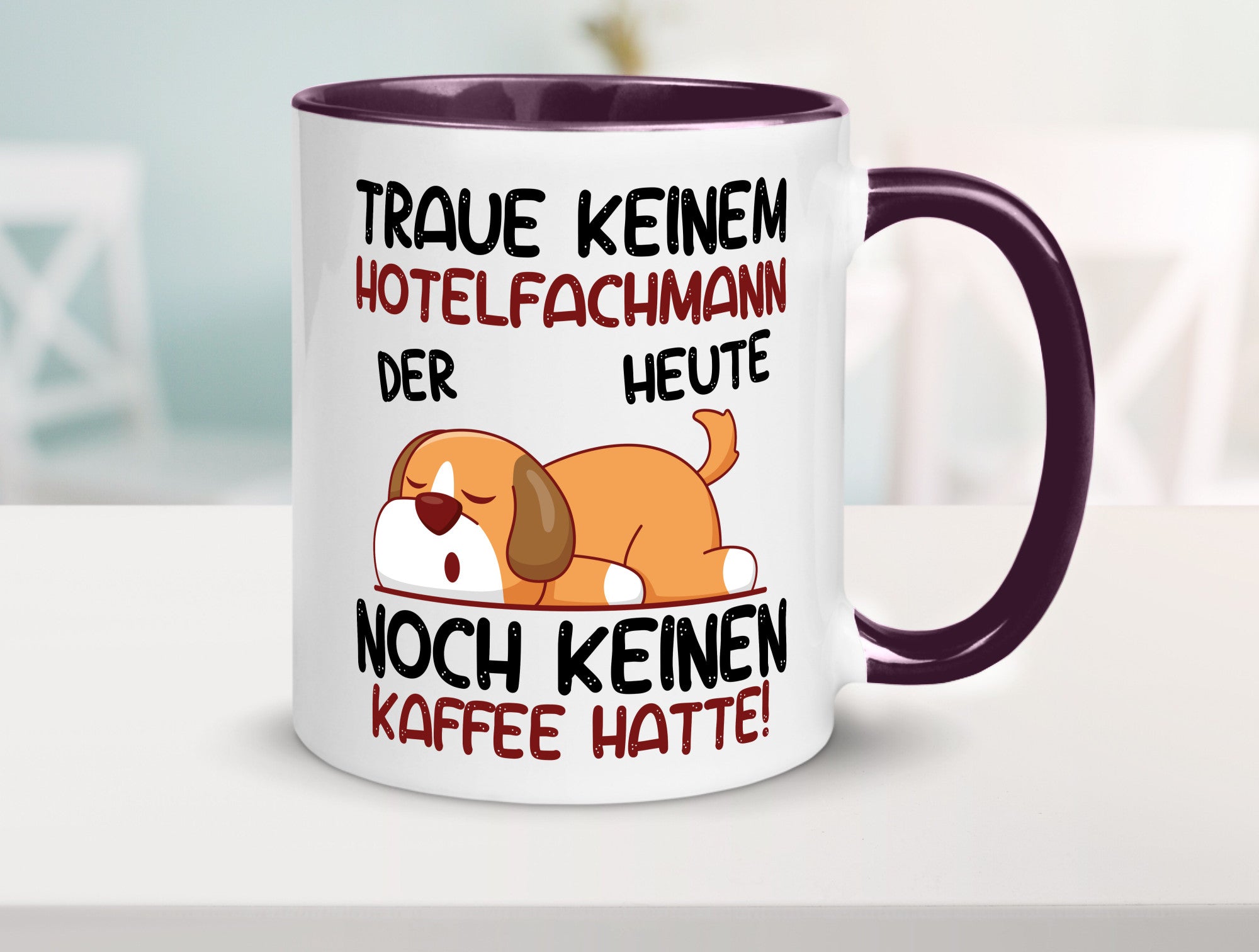 Traue keinem Hotelfachmann |Hotel lustig Humor Geschenkidee Geschenk Tasse