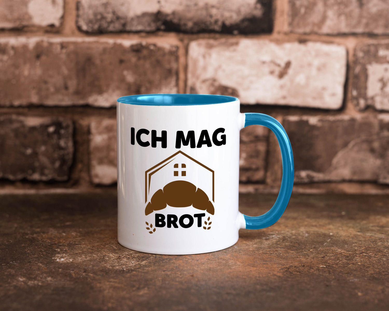 Ich mag Brot | Bäcker backen lustiger Spruch Geschenk Humor Geschenkidee Tasse