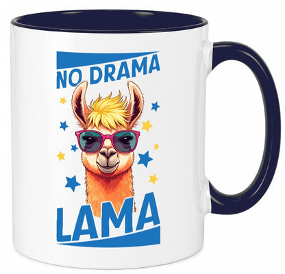No Drama Lama | Alpaka mit Sonnenbrille Geschenk Humor Geschenkidee lustiger Tasse