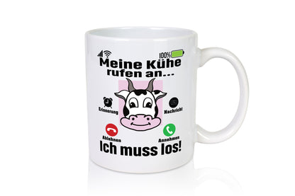 Meine Kühe rufen an | Farmer Bauern Geschenk Humor Geschenkidee lustiger Spruch