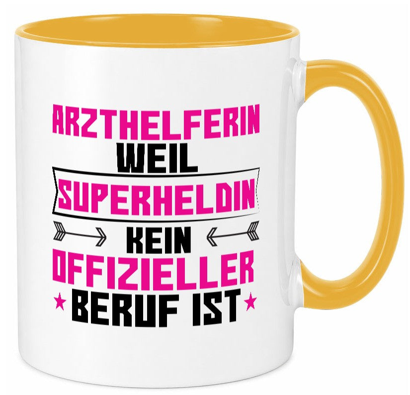 Superheldin Arzthelferin | Fachangestellte Medizin Humor Geschenkidee Tasse