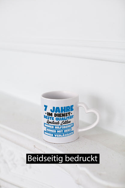 7 Jahre im Dienst | Jubiläum Arbeit v7 lustiger Spruch Geschenk Kollegen Büro
