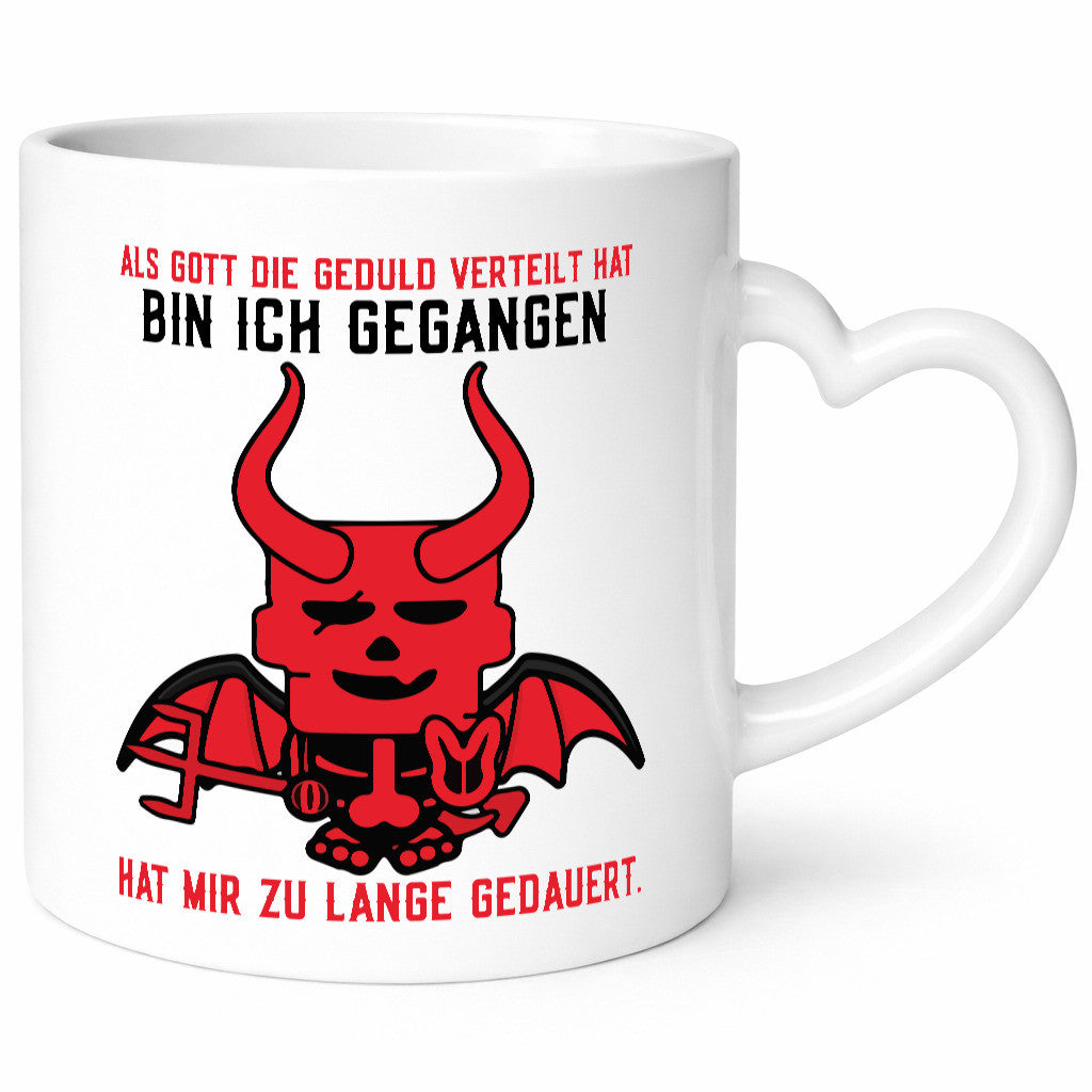 Als Gott die Geduld verteilt hat | Teufel Comic Ungeduldig lustig Humor