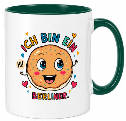 Ich bin ein Berliner | Krapfen Pfannkuchen Humor Geschenkidee Tasse