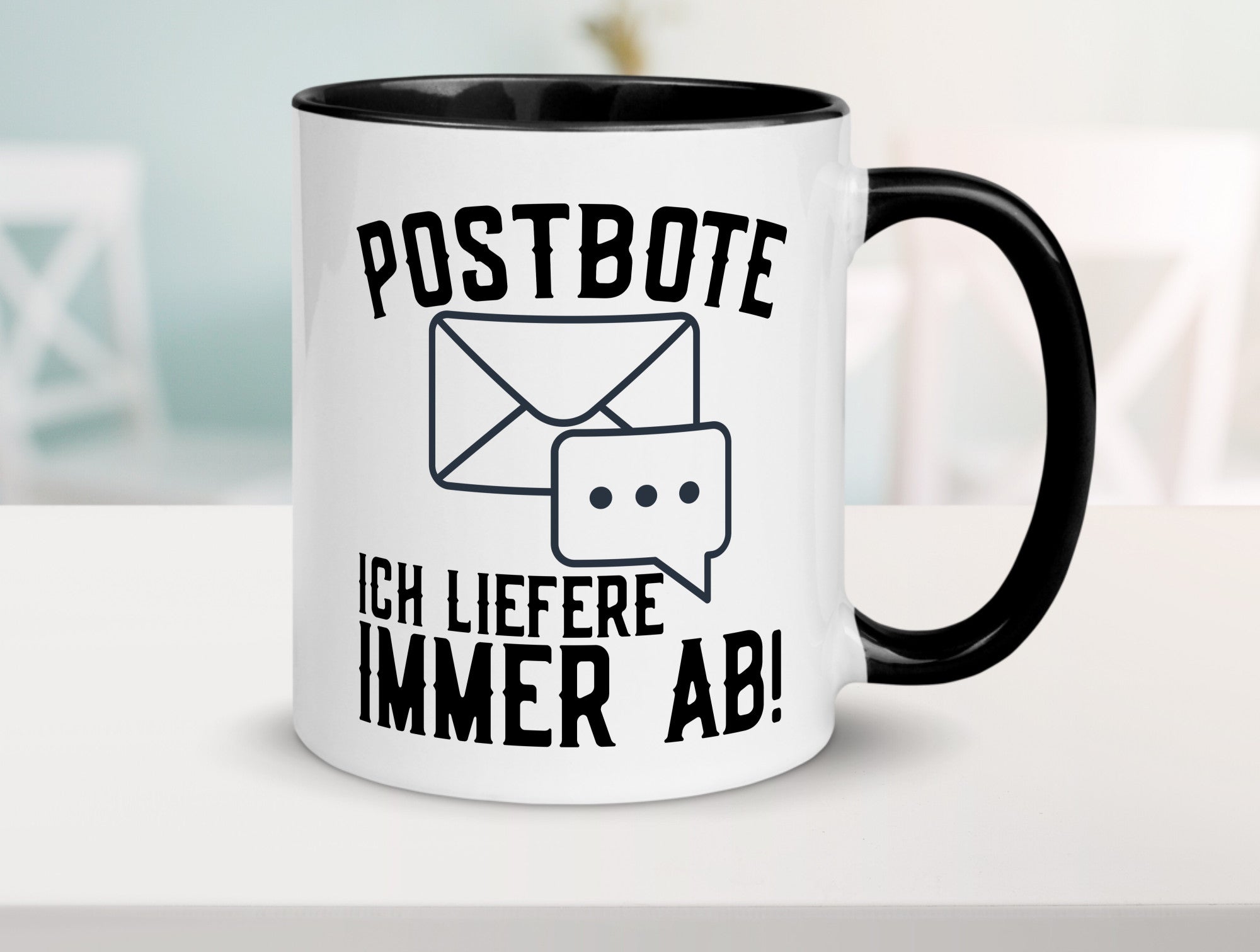 Ich liefere immer ab | Postbote Brief Zusteller Kurier Geschenk Humor