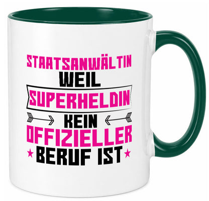 Superheldin Staatsanwältin | Anwältin Humor Geschenkidee Tasse