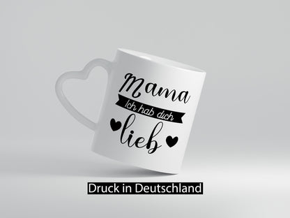 Mama ich hab dich lieb | Muttertag Beste Humor Familie Geschenkidee Tasse
