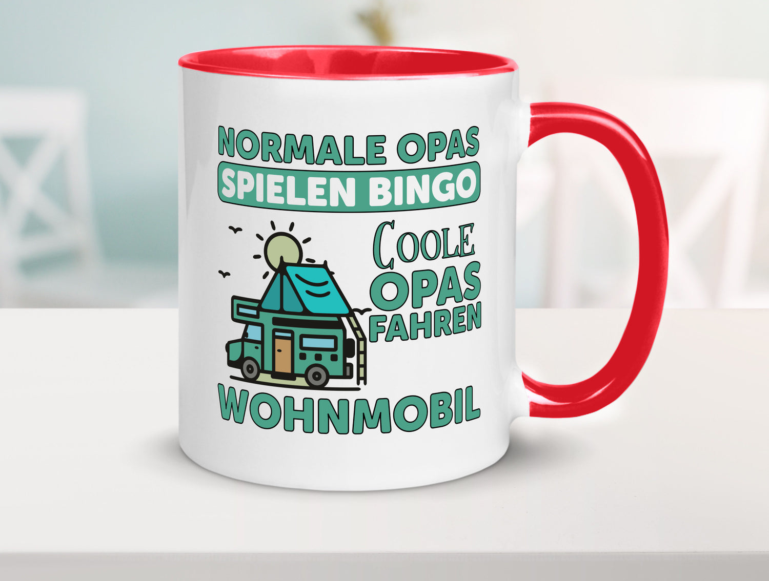 Opas spielen Bingo, coole fahren Wohnmobil | Vögel Geschenk Familie