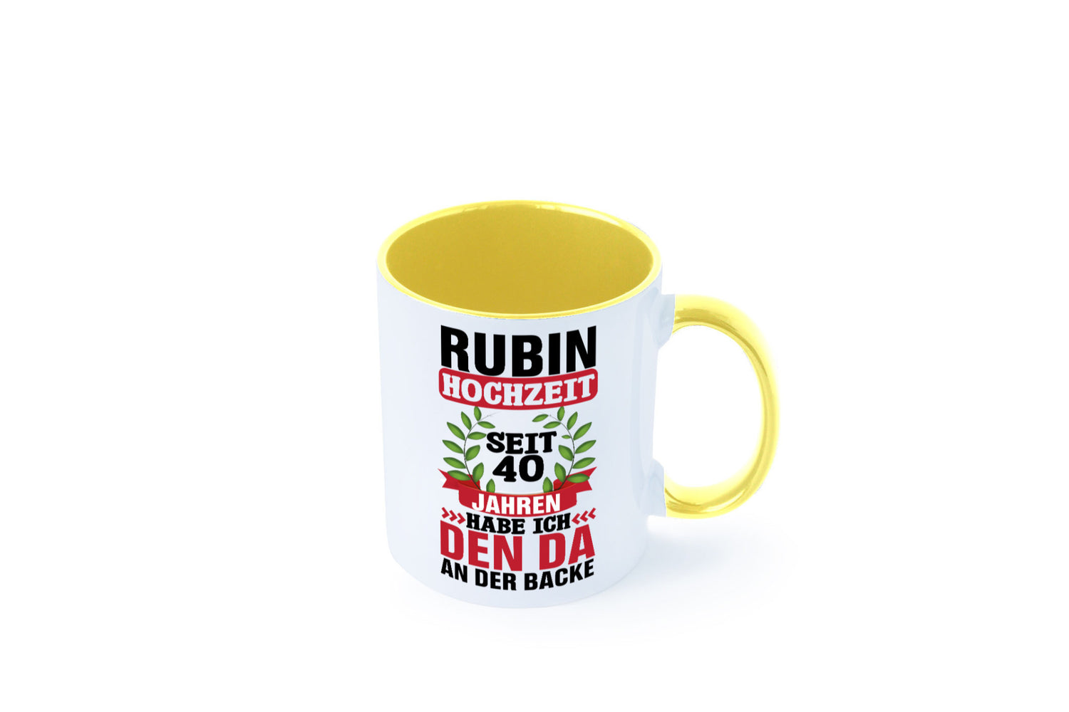 Rubin Hochzeit | 40 Jahre Verheiratet Humor Geschenkidee Tasse