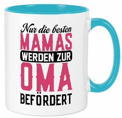 Beste Mama wird zur Oma befördert | Großmutter lustiger Spruch Geschenk Familie