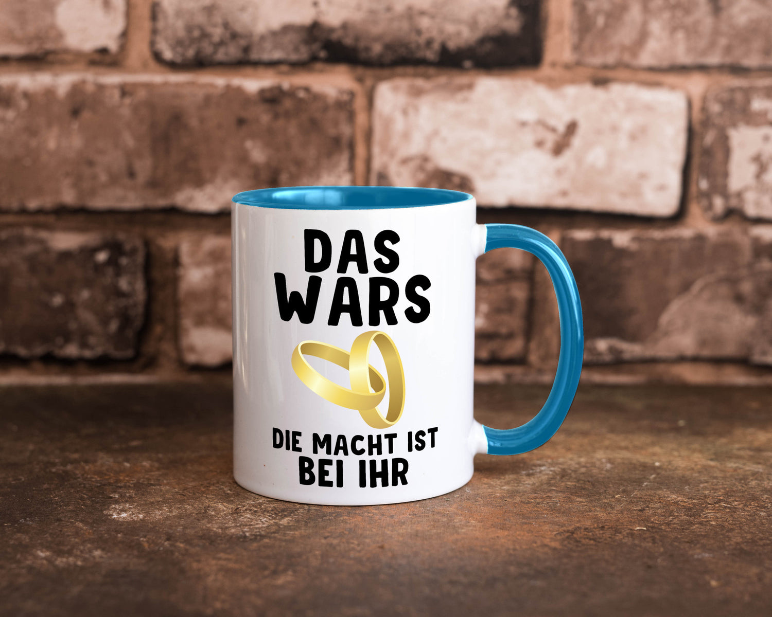 Die macht ist bei ihr | Hochzeit Tasse Ehemann Ehe Geschenk Humor Geschenkidee