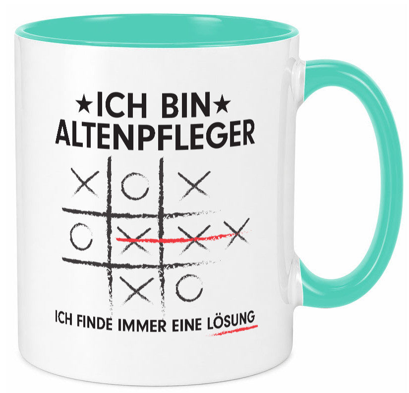 Lösung finden: Altenpfleger | Pflegepersonal v2 lustiger Spruch Geschenk Humor