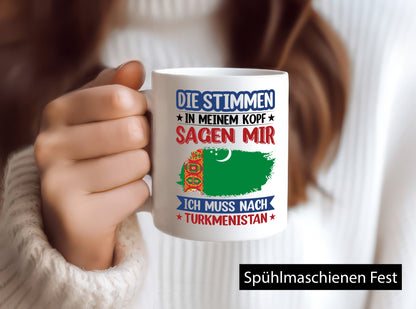 Turkmenistan | Urlaub Stimmen in meinem Kopf Traumland v2 Geschenk Humor