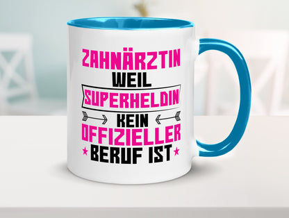 Superheldin Zahnärztin | Zahnmedizin Beruf Geschenkidee Arbeit Kollegen Büro