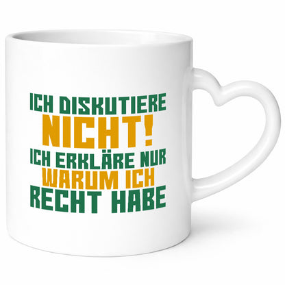 Ich diskutiere nicht | lustiger Spruch Sarkasmus Geschenk Tierliebhaber Humor
