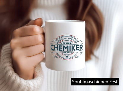 Geprüft und sicher: Chemiker | Chemie Labor Wissenschaft lustiger Spruch