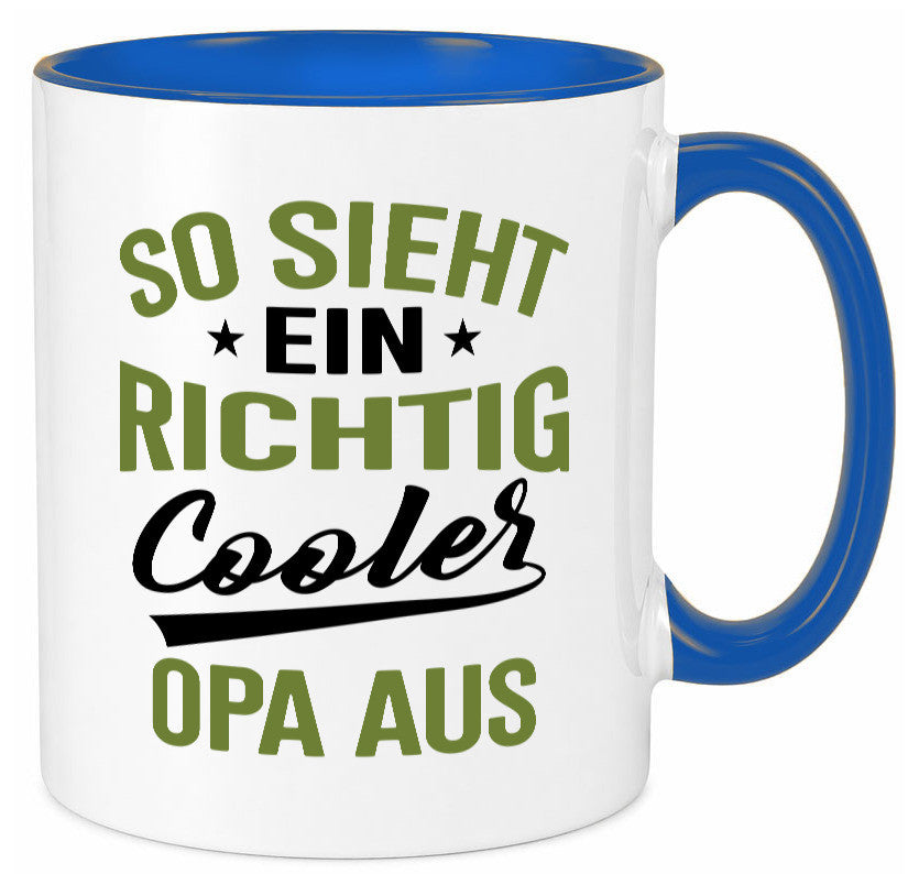 So sieht ein richtig Cooler Opa aus | Großvater Geschenkidee Familie Humor Tasse