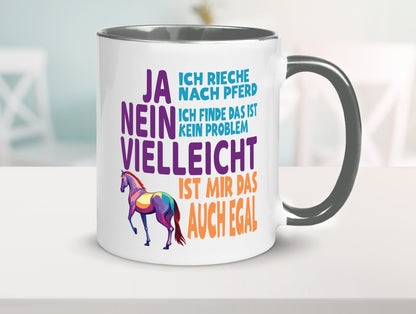 Ja ich Rieche nach Pferd | Reiten Pferdestall lustiger Spruch Geschenk Humor