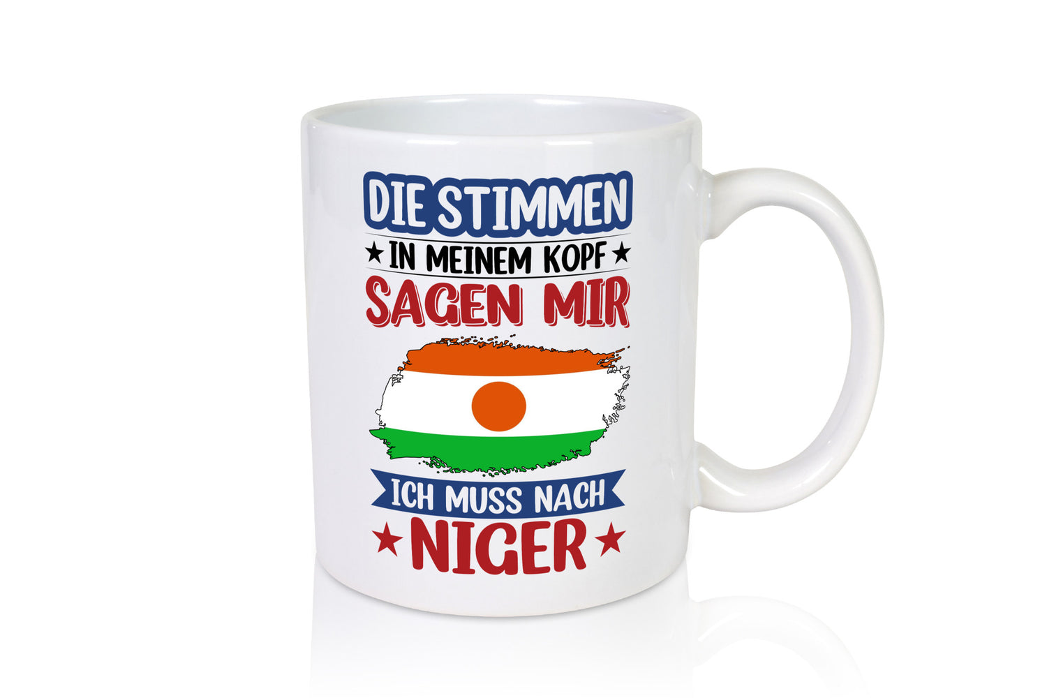 Niger | Urlaub Stimmen in meinem Kopf Traumland Humor Geschenkidee Tasse