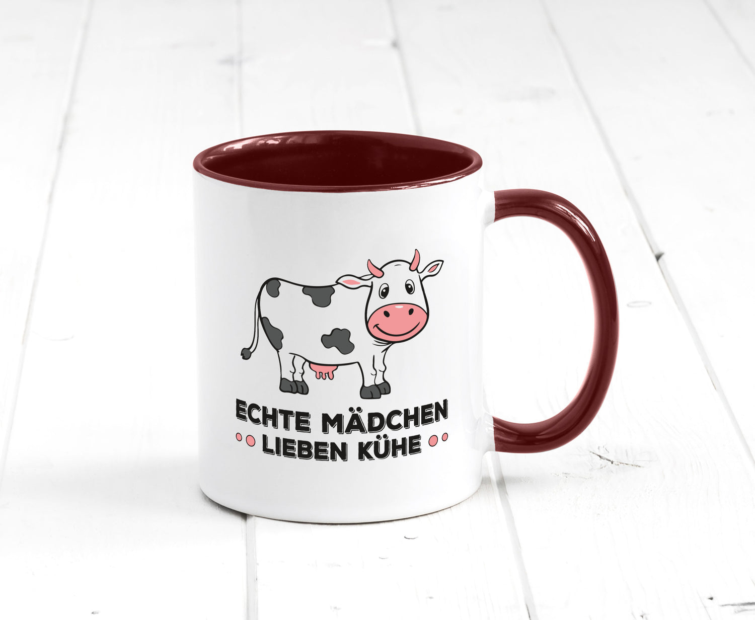 Echte mädchen lieben Kühe | Farm Farmer Bauer lustiger Spruch Geschenk Humor