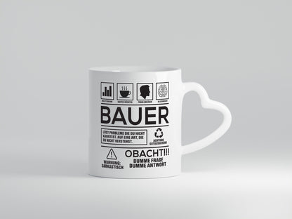 Achtung Probleme Bauer | Bauernhof Landwirtschaft Humor Geschenkidee Tasse