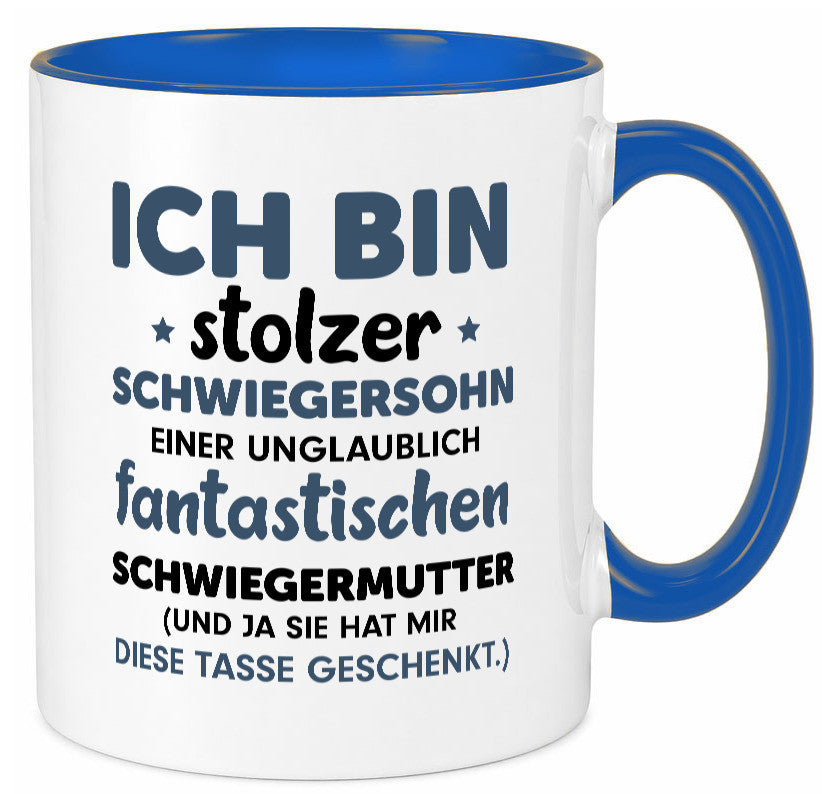 Stolzer Schwiegersohn | Spruch Schwiegermutter Humor lustig Familie Tasse