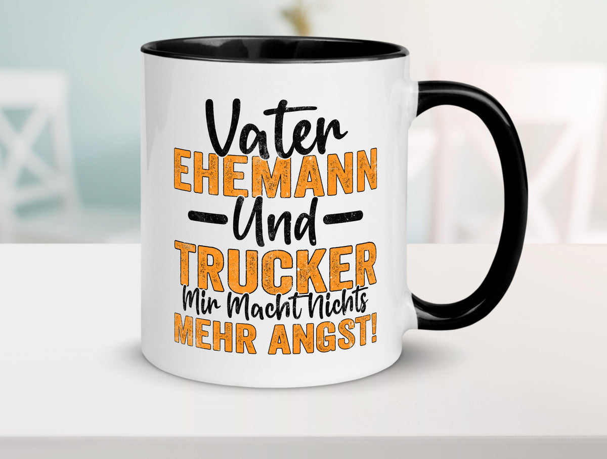 Vater Ehemann Trucker | Driver LKW Fahrer v2 Geschenk Familie Geschenkidee Tasse