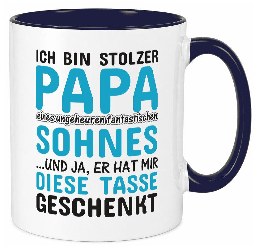 Stolzer Papa | Vater Tasse Fantastischer Sohn Humor Geschenk Familie