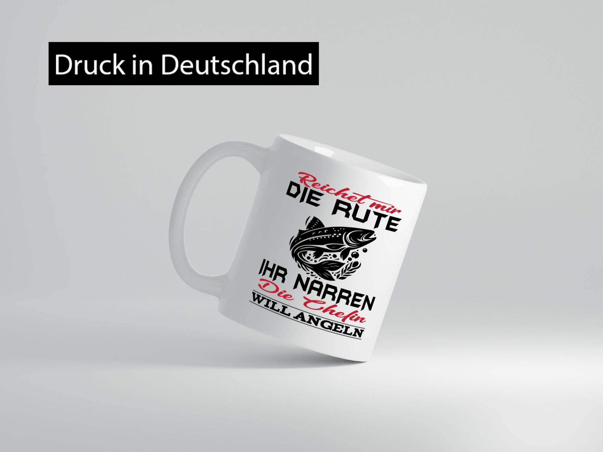 Reichet mir die Rute Chefin will Angeln | lustiger Spruch Geschenk Arbeit
