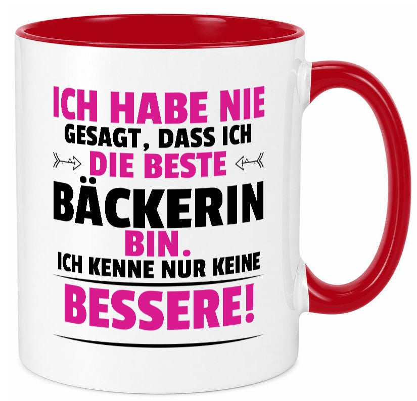 Die Beste Bäckerin | Bäckerei Frauen Backen lustig Humor Geschenkidee Geschenk Tasse
