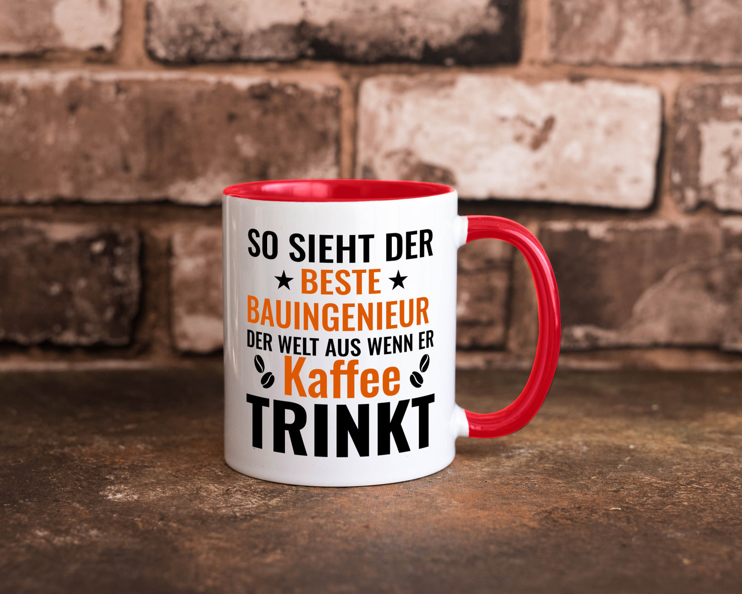 Kaffee trinkt: Bauingenieur | Ingenieur Geschenkidee Humor Tasse