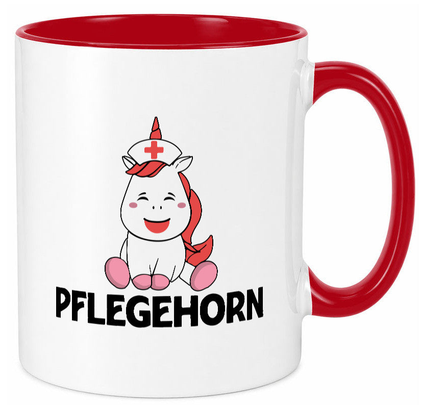 Pflegehorn | Krankenpflegerin Einhorn lustiger Spruch Geschenk Humor Tasse