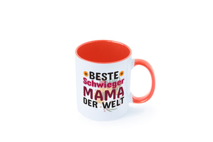 Beste Schwiegermama | Schwiegermutter Tasse Blumen Humor Familie Geschenkidee