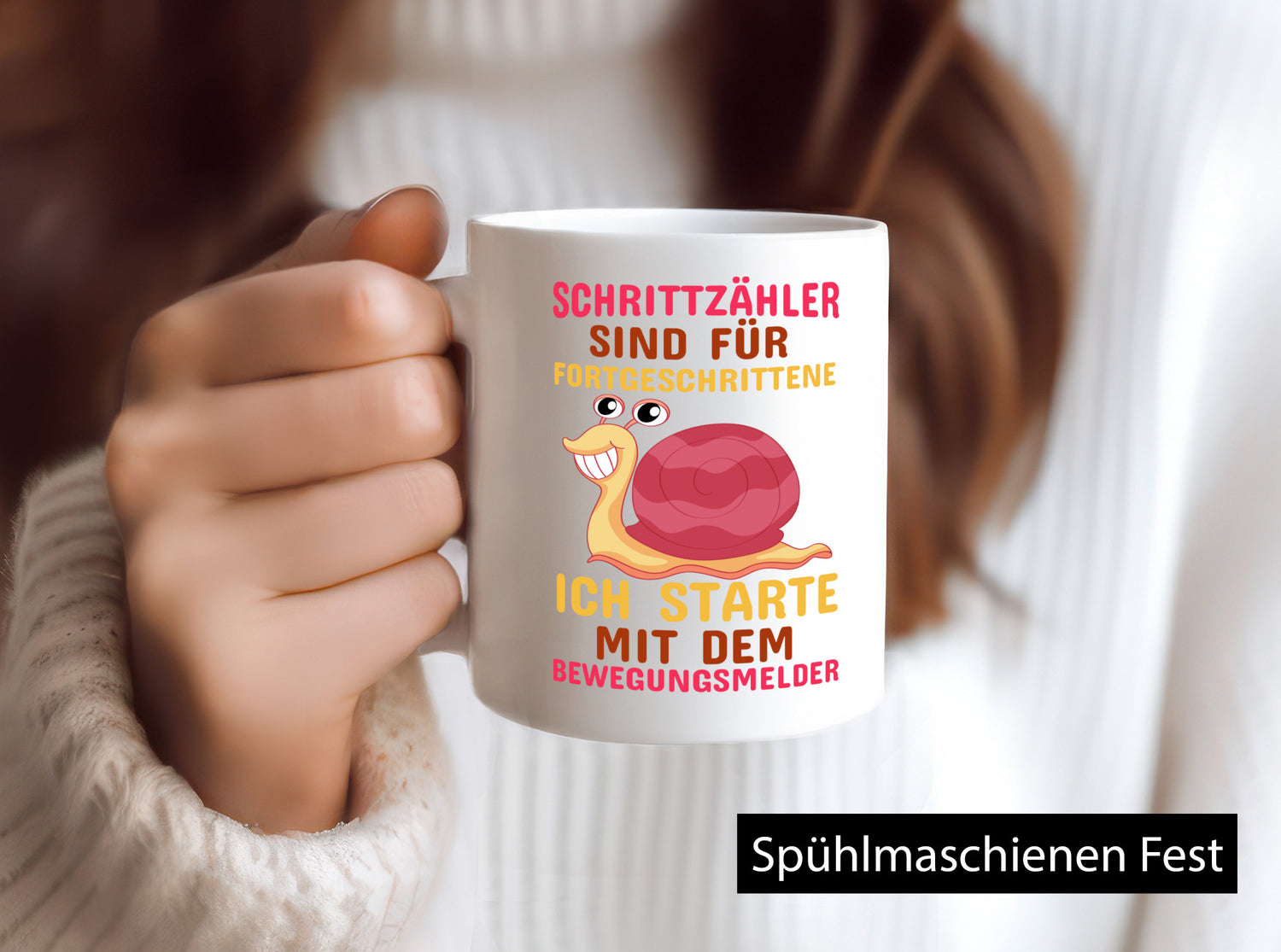 Schrittzähler | Faulpelz Sportmuffel Schnecke Geschenk Humor Geschenkidee