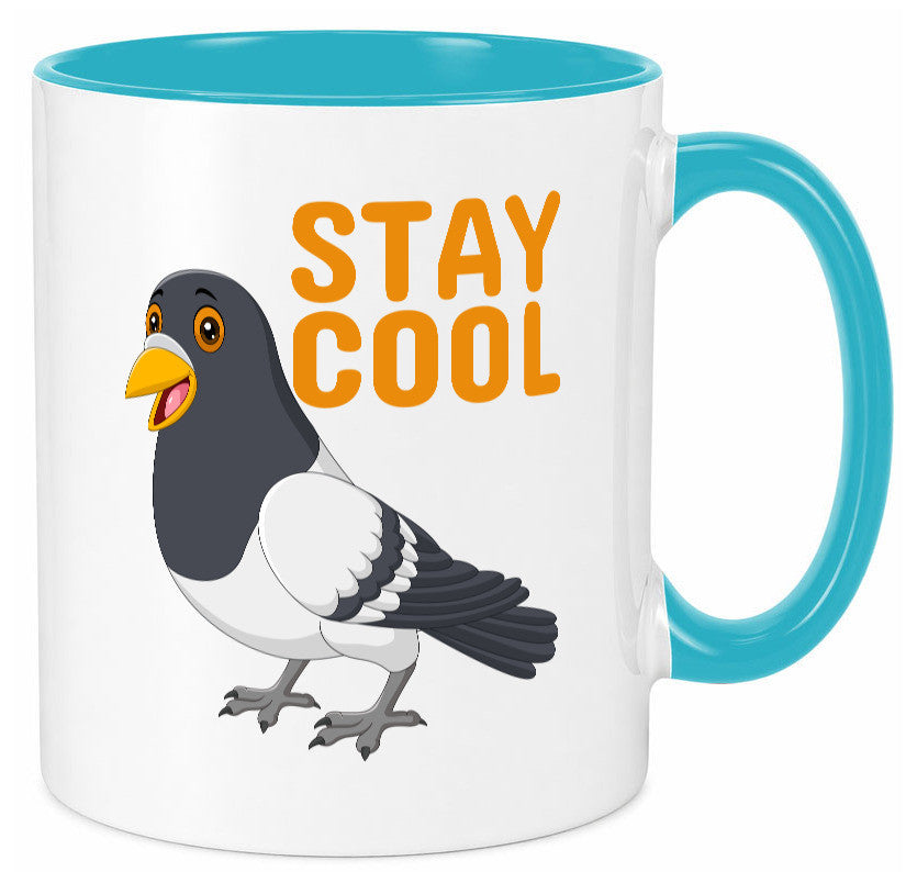 Stay Cool | coole Taube Motiv Tasse Jugendliche Humor Geschenkidee