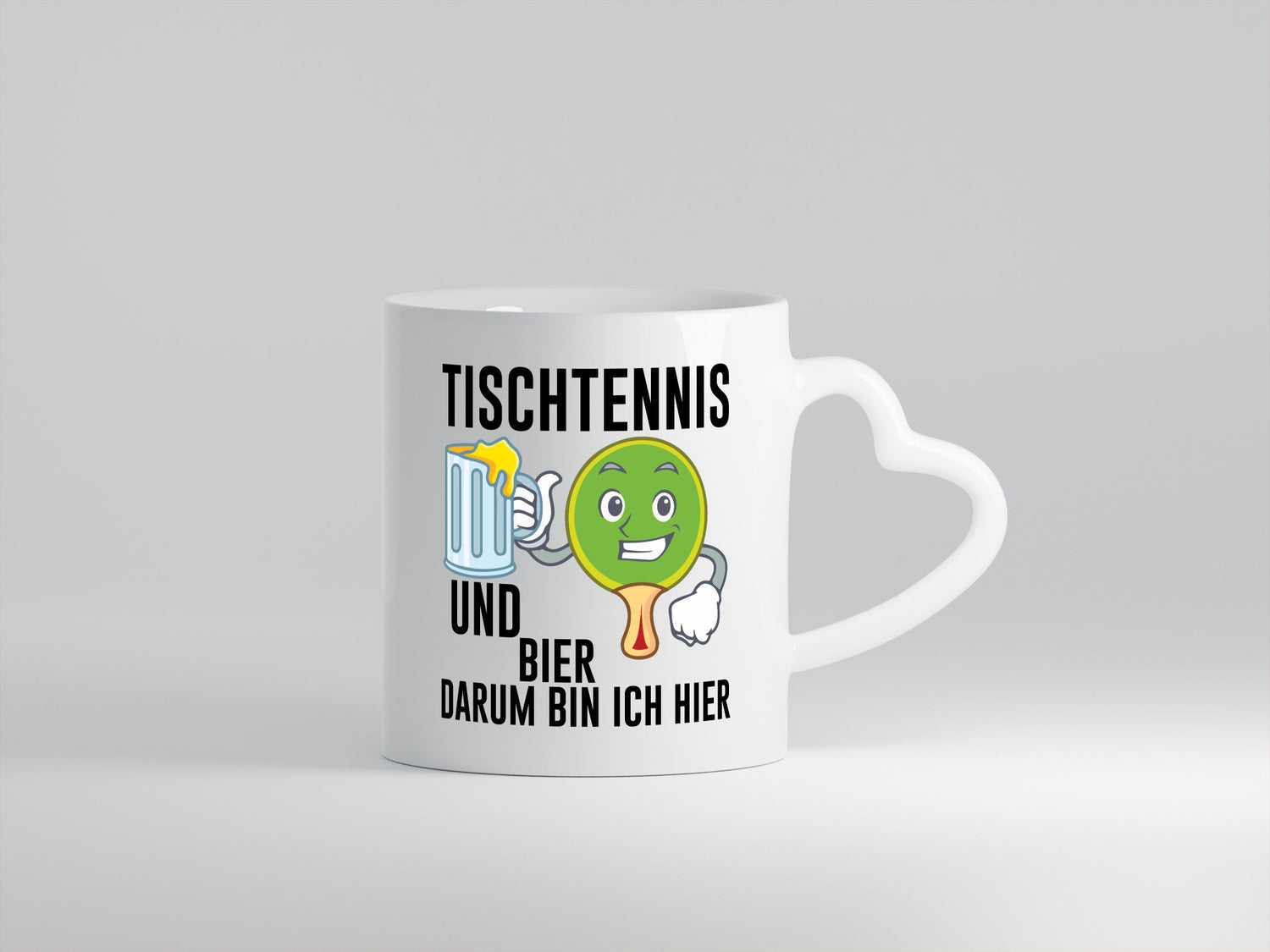 Tischtennis und Bier darum bin ich hier | Geschenk Humor Geschenkidee lustiger
