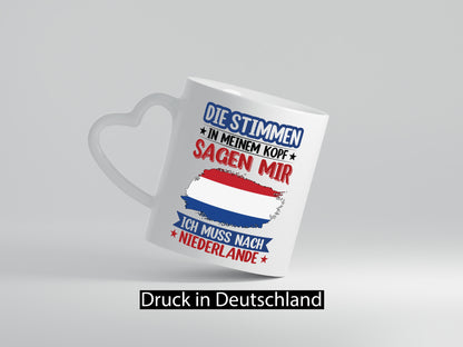 Niederlande | Urlaub Stimmen in meinem Kopf Traumland lustiger Spruch Geschenk